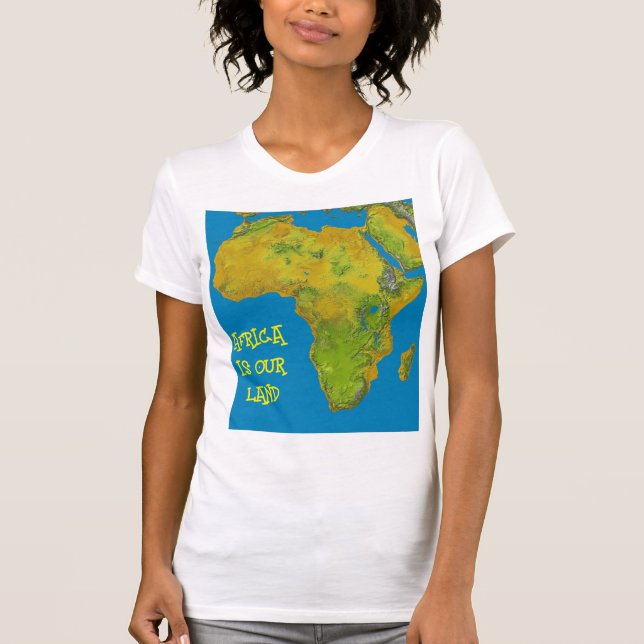 T-SHIRT L'AFRIQUE EST NOTRE TERRE (Devant)