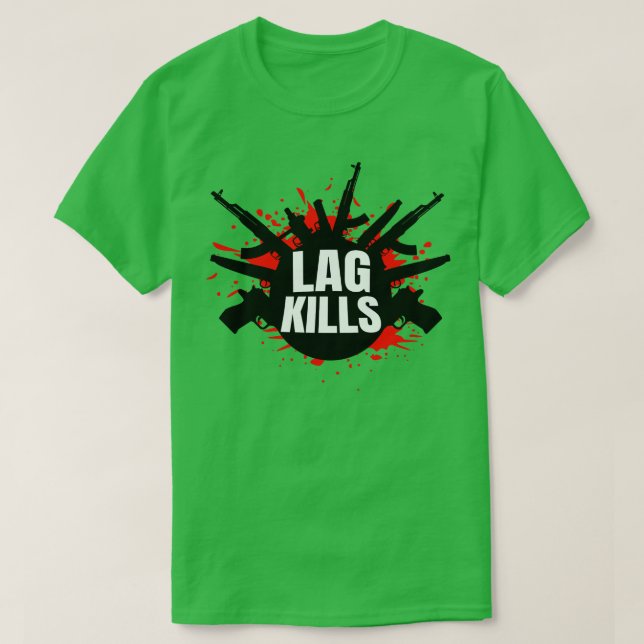 T-shirt Lag tue drôle FPSShooter (Design devant)