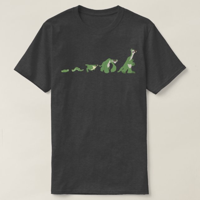 T-shirt L'âge glaciaire a marqué la Sloth Evolution en cou (Design devant)