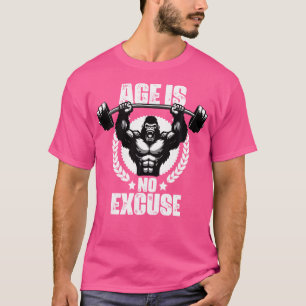 T-shirt L'Âge N'Est Pas Excusez Gorilla Poids Gym Citation