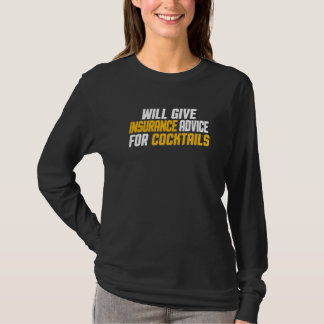 T-shirt L'agent d'assurance donnera des conseils d'assuran