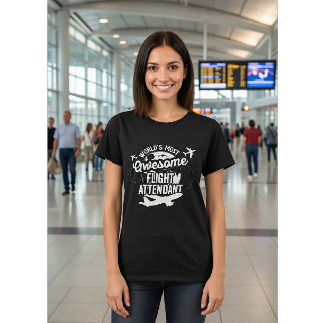 T-shirt L'agent de bord le plus génial du monde - Drôle  (Créateur téléchargé)