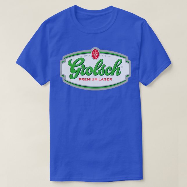 T-shirt Lager Grolsch Vert Premium  (Design devant)