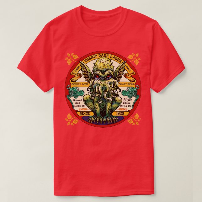 T-shirt Lager sombre cosmique (Design devant)