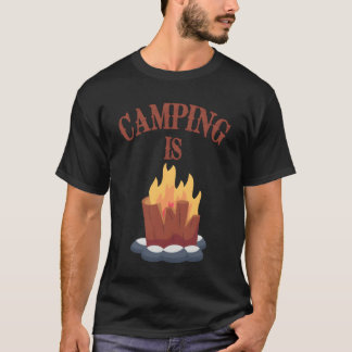 T-shirt Lagerfeuer im Camp boy
