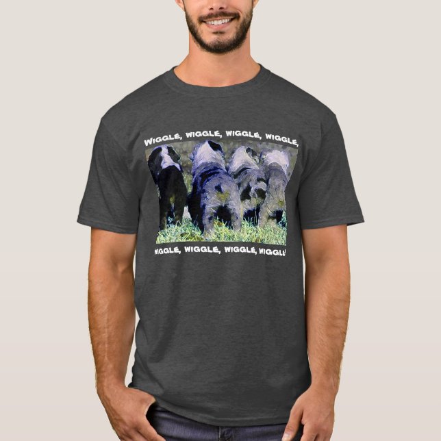 T-shirt L'agitation aboute des chemises de couleur foncée (Devant)