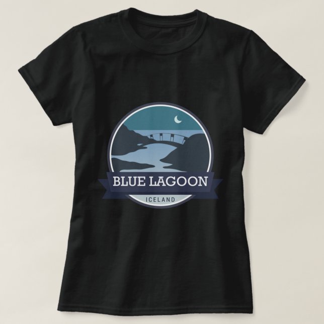 T-shirt Lagon Bleu Islande (Design devant)