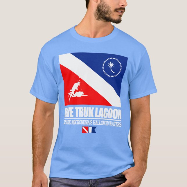 T-shirt Lagon de Truk de plongée (Devant)