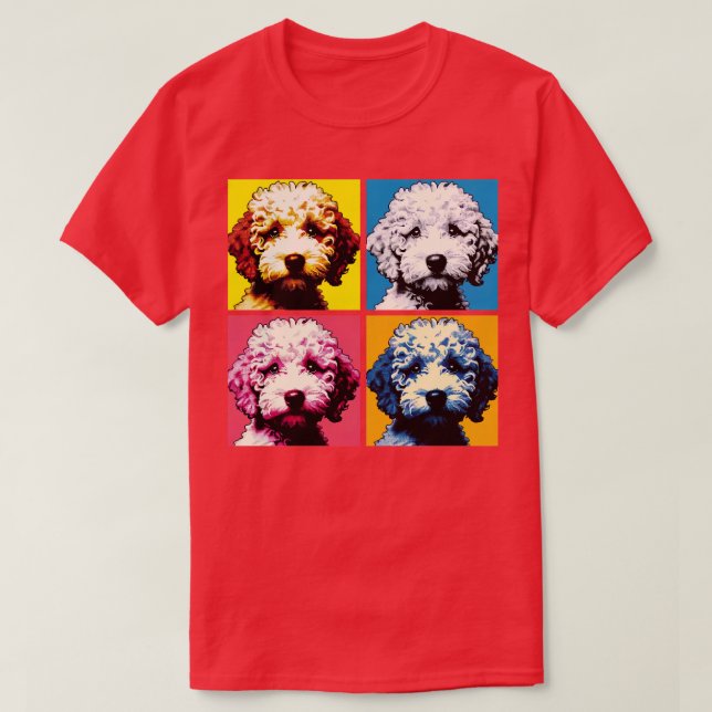 T-shirt Lagotto Romagnolo Art mignon Chiot (Design devant)