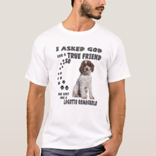 T-shirt Lagotto Romagnolo Dit Maman Papa Imprimer, Italien