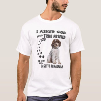 T-shirt Lagotto Romagnolo Dit Maman Papa Imprimer, Italien