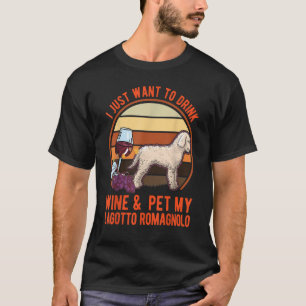 T-shirt Lagotto Romagnolo et chien d'eau au vin Lagotto