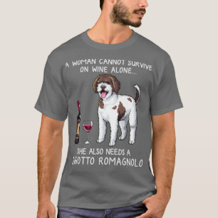 T-shirt Lagotto Romagnolo et vin Chien amusant