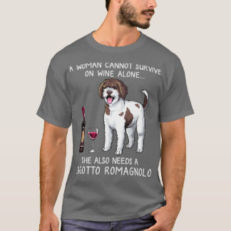 T-shirt Lagotto Romagnolo et vin Chien amusant
