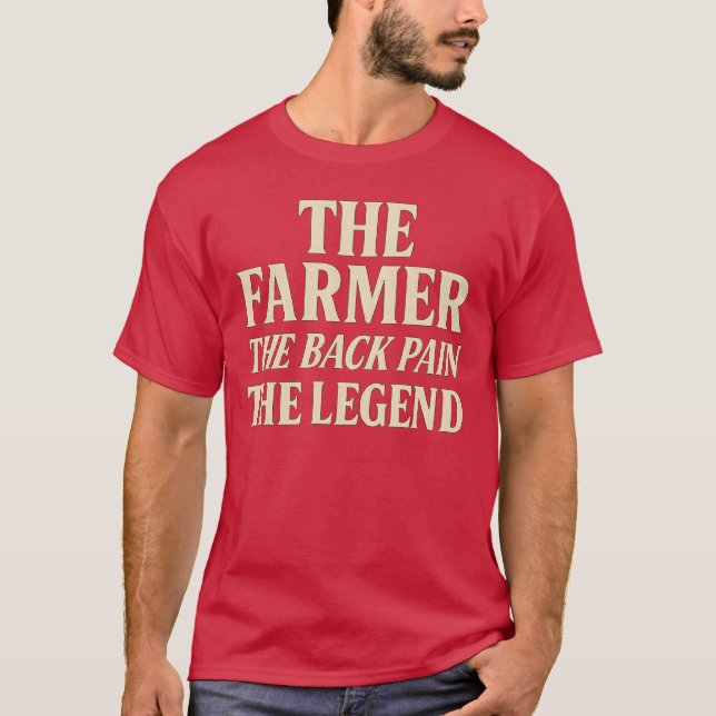 T-SHIRT L'AGRICULTEUR À L'ARRIÈRE DOIT LA LÉGENDE (Devant)