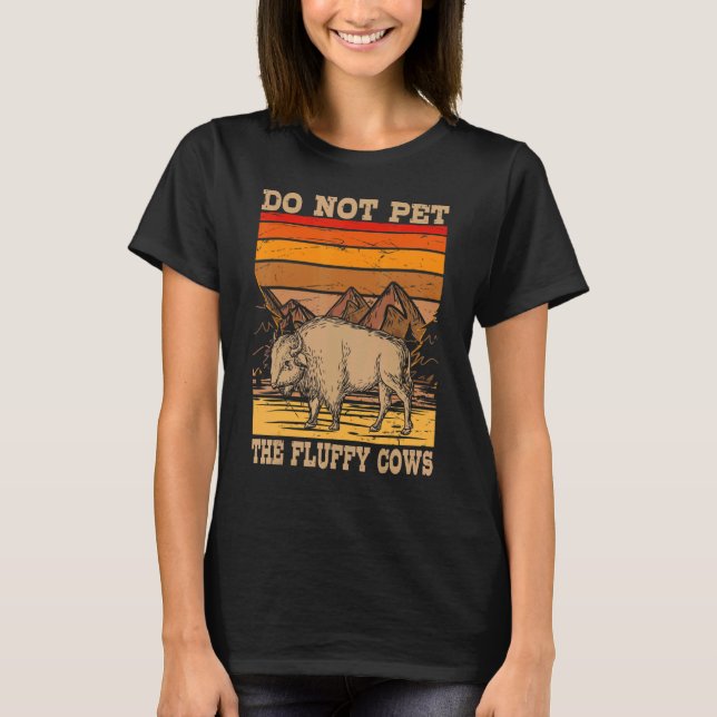 T-shirt L'Agriculteur De Vaches Ne Pet Pas Les Vaches Fluf (Devant)