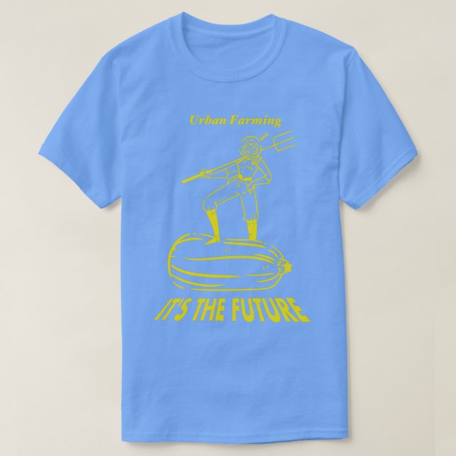 T-shirt L'Agriculture Urbaine Son Avenir (Jaune) (Design devant)