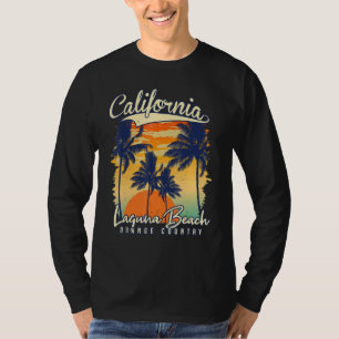 T-shirt Laguna Beach Californie Orange Comté Laguna Bea
