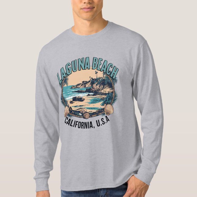 T-shirt Laguna Beach Retro Vignette (Devant)