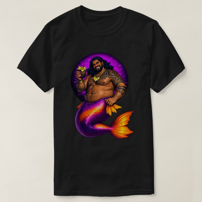 T-shirt Lagune Merbear - Maleko Tai (Design devant)
