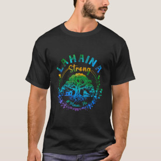 T-shirt Lahaina Fort Maui Hawaii Vieux Banyan Arbre Sauvé 