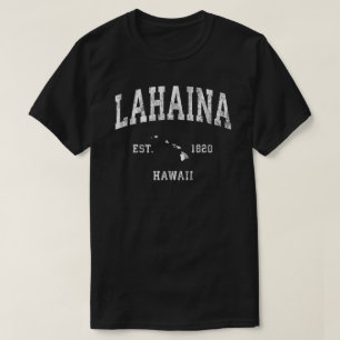 T-shirt Lahaina Hawaii Hi Sport sportif Vintage Design