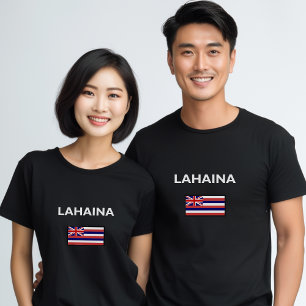 T-shirt Lahaina USA Drapeau hawaïen Couleur foncée