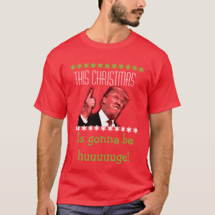 T-shirt laid de Noël de Donald Trump