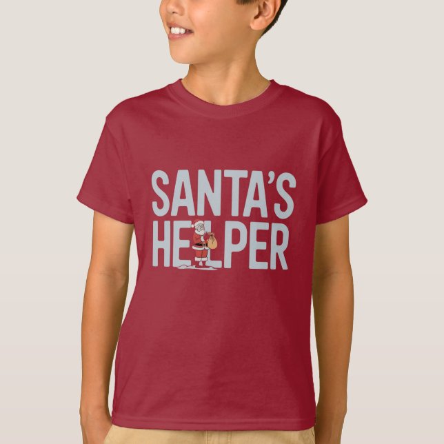 T-shirt L'aide de Noël du Père Noël (Devant)