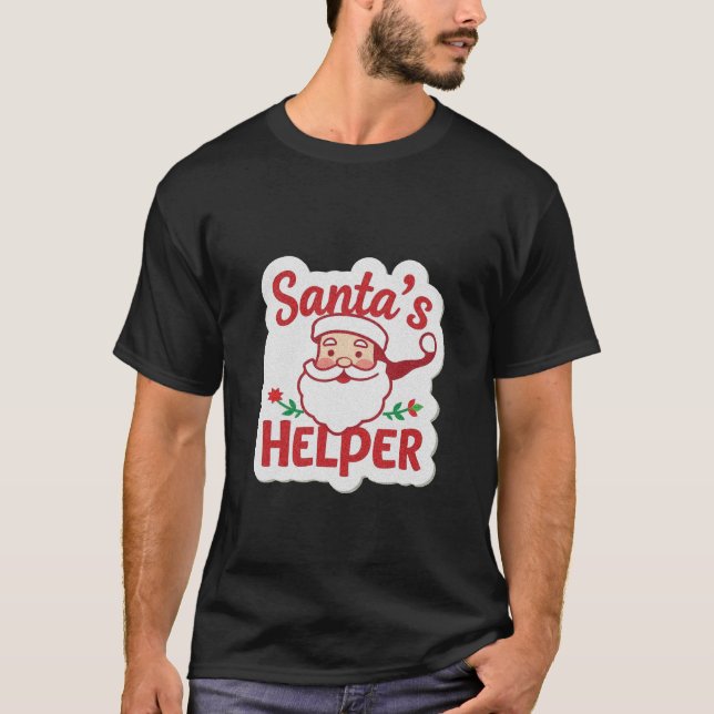 T-shirt L'aide de Santa (Devant)