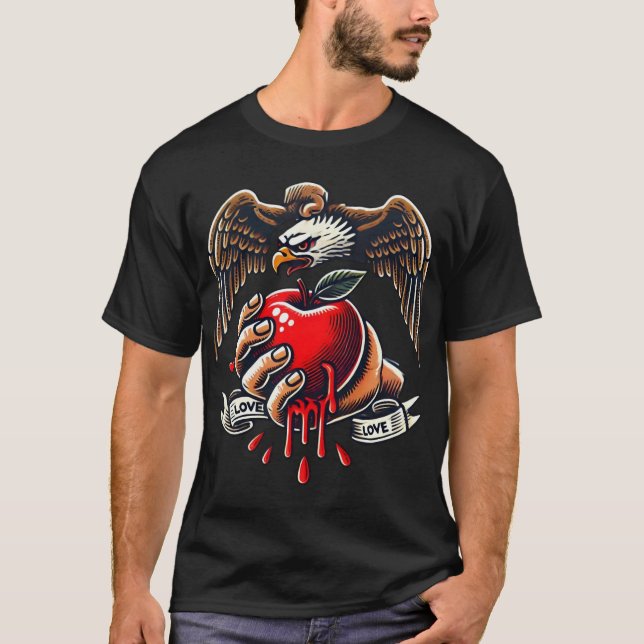 T-shirt L'Aigle et son emprise d'amour" (Devant)