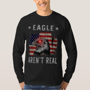 T-shirt L'aigle n'est pas un vrai aigle rétro observer les