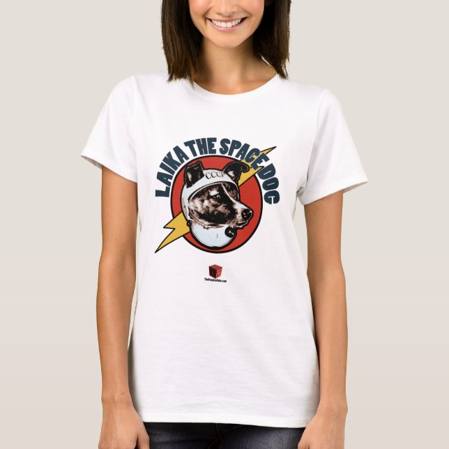 T-shirt Laika le chien de l'espace : Dessus de dames (Devant)