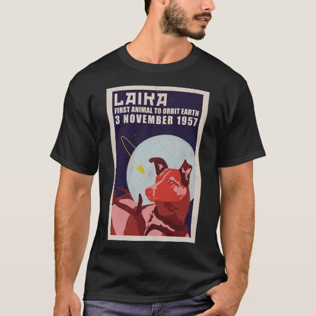 T-shirt Laika - Space Dog (Devant)