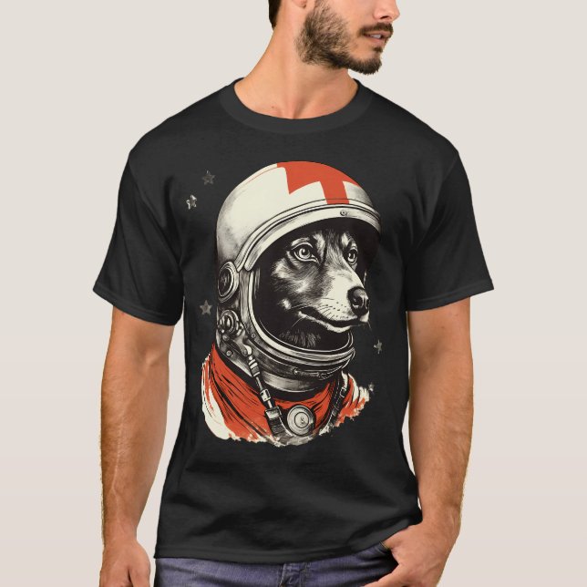 T-shirt Laika Space Traveller (Devant)
