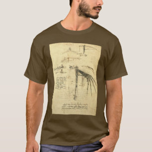 T-shirt L'aile de Léonard de Vinci sur la machine volante