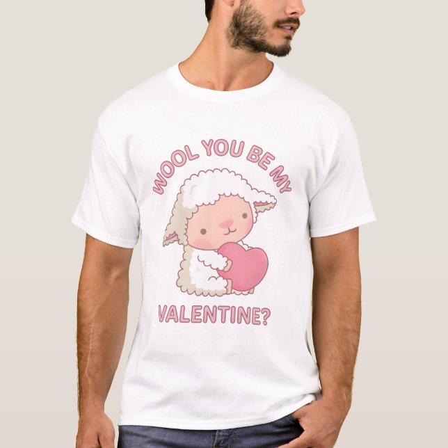 T-shirt Laine mignonne Tu Es Mon Canon Valentine Doodle (Devant)