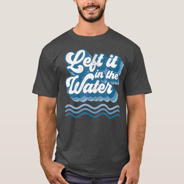 T-shirt Laissé Dans L'Eau Rétro Baptême Chrétien (Devant)