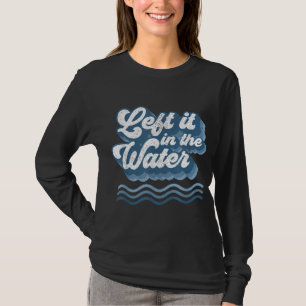 T-shirt Laissé Dans L'Eau Rétro Christian Baptism Bapti