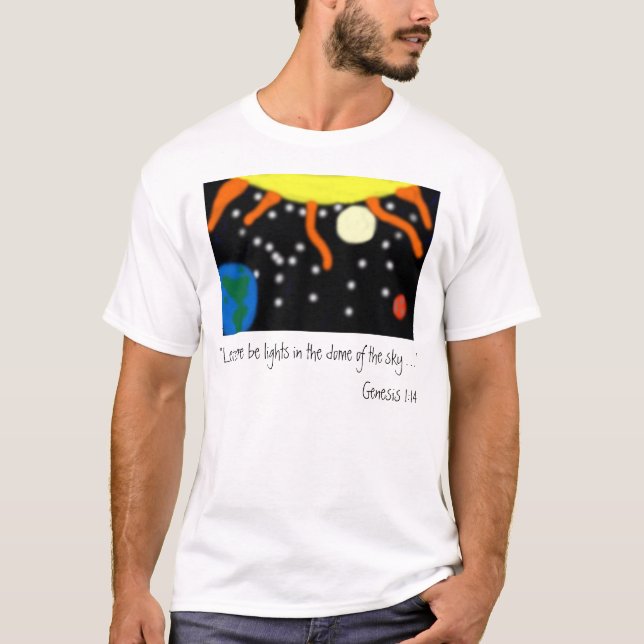 T-shirt Laissé il y ait lumière (Devant)