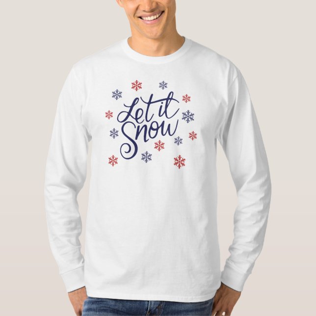 T-shirt Laisse-Le Chirt À Manches Longues À Neige (Devant)