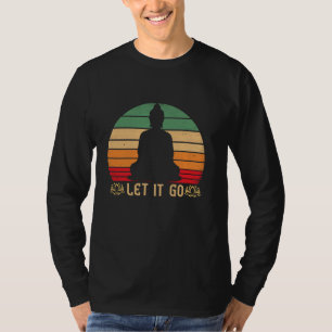 T-shirt Laisser Aller Méditation BouddhaT Chemise Vintage