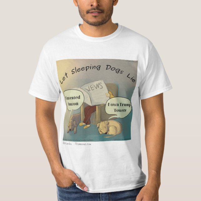 T-shirt Laisser Dogs Dormir par Rick London (Devant)
