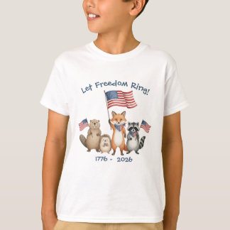 T-shirt Laisser la liberté Anneau Animaux de la forêt patr