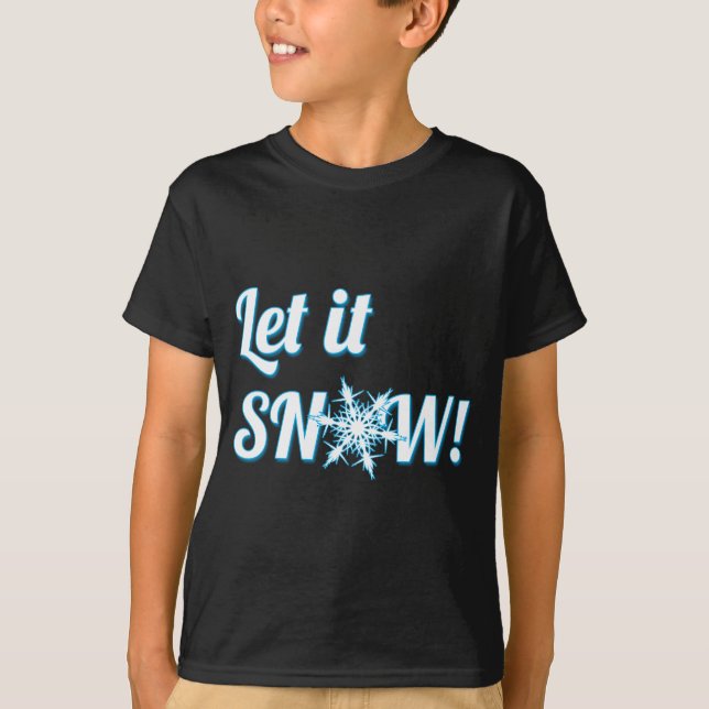 T-shirt laisser la neige (Devant)