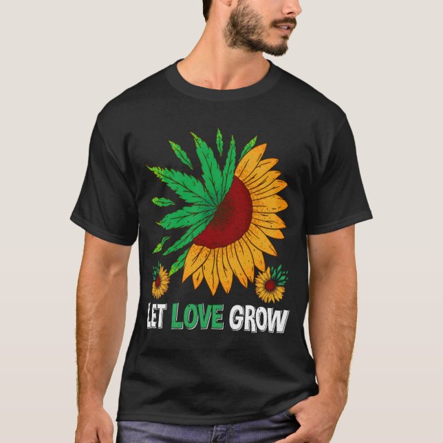 T-shirt Laisser l'amour grandir jardin Ager Garden (Devant)