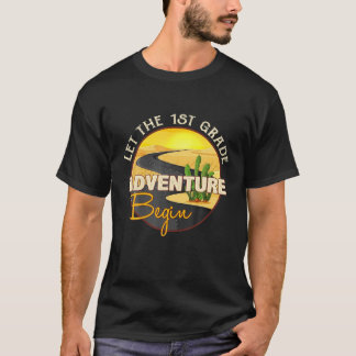 T-shirt Laisser L'Aventure De 1Ere Année Commencer À Retou