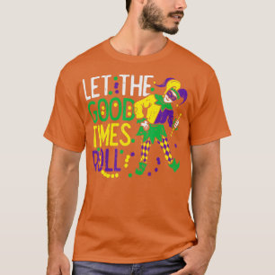 T-shirt Laisser Le Bon Temps Rouler Jester Bead Funny Mard