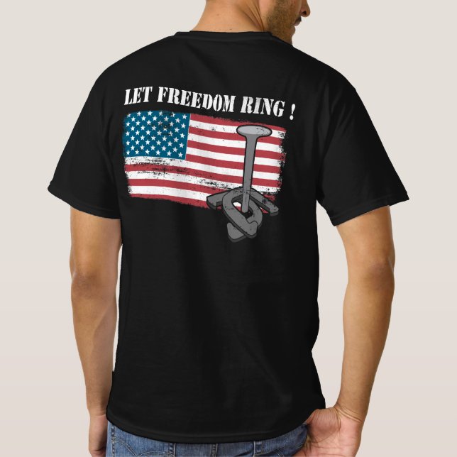 T-shirt Laisser le fer à cheval de la ceinture de liberté  (Dos)
