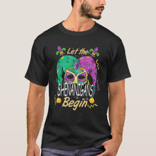 T-shirt Laisser Les Shenanigans Commencer Funny Masque Cos